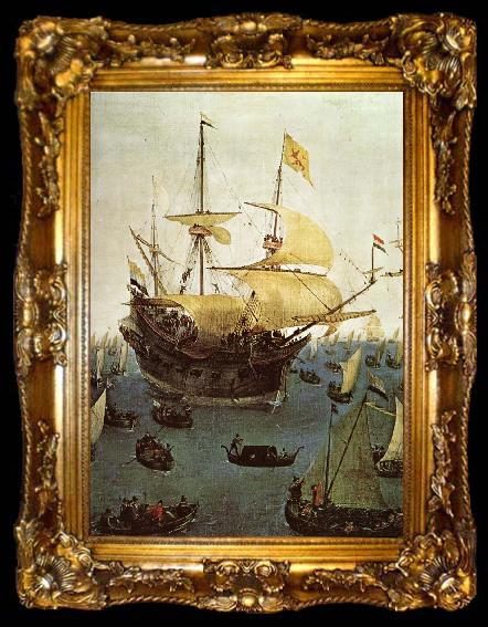 framed  unknow artist That malning of Creditable Cornelis Vroom am exposing, ta009-2